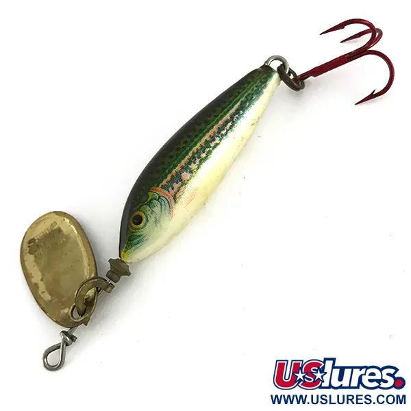Blue Fox Vibrax Minnow Spin 1 Cuillère, Doré, 4g, Triple Rouge, #7686