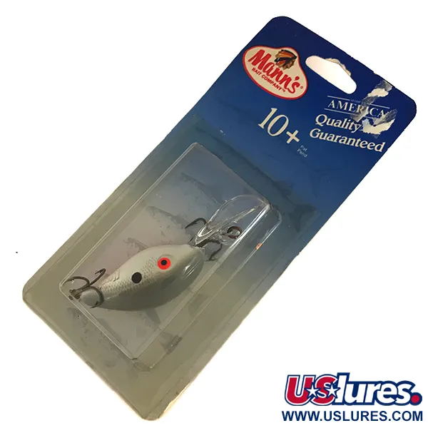 Mann's Mann's 10+ Crankbait, Gris Clair, 10g, Profondeur 3m, #7689