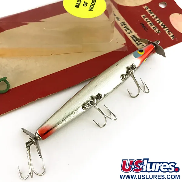 Smithwick Devil's Horse Leurre de Surface, Nickel, 9g, Bois, #7690