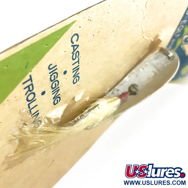 Hopkins 238 Hammered Spoon Cuillère, Argent, 7g, Bucktail, #7694