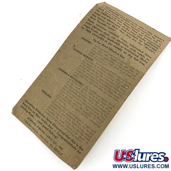 Hopkins 238 Hammered Spoon Cuillère, Argent, 7g, Bucktail, #7694