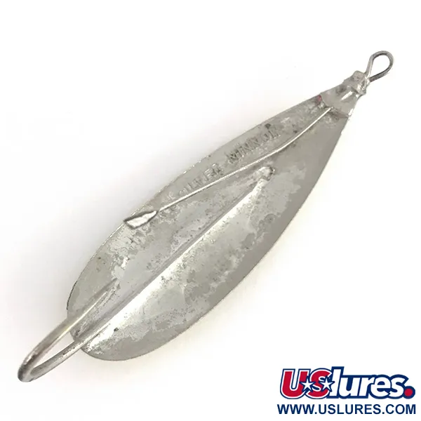 Johnson Weedless Silver Minnow UV Cuillère, Argent/Chartreuse, 12g, #7711