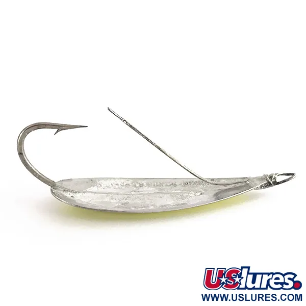 Johnson Weedless Silver Minnow UV Cuillère, Argent/Chartreuse, 12g, #7711