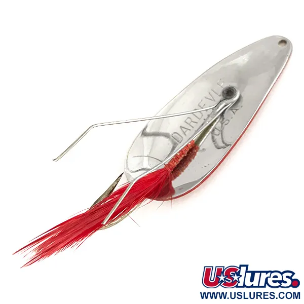Eppinger Weedless Dardevle Imp Cuillère, Rouge/Blanc/Nickel, 11g, #7756