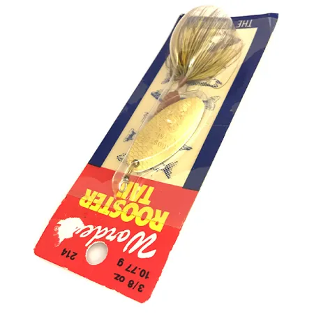 Worden’s Original Rooster Tail Cuiller, Or, 12g, Queue Plumes, #214 GH