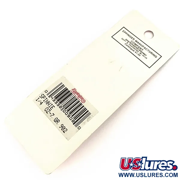 Eppinger Dardevle Spinnie Cuillère, Noir/Blanc/Nickel, 9g, #7775