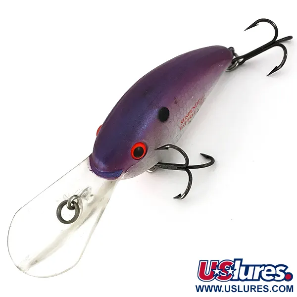 Bomber Fat Free Shad Bill Dance, Argent/Violet, 14g, Plongeant, #7794