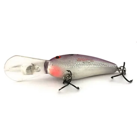 Bomber Fat Free Shad Bill Dance, Argent/Violet, 14g, Plongeant, #7794