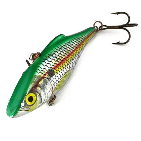 Rapala Rattl'n RAP Leurre Vibrant, Vert/Argent, 16g, Bruiteur, #7795