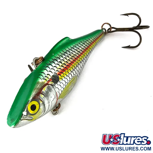 Rapala Rattl'n RAP Leurre Vibrant, Vert/Argent, 16g, Bruiteur, #7795