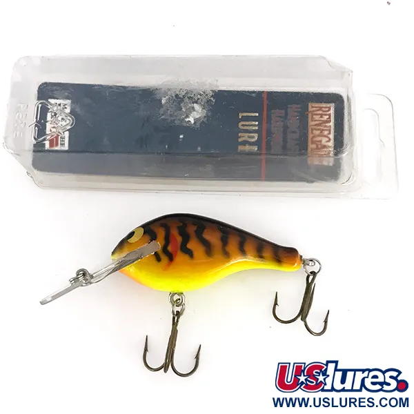 Renegade Little Diver UV Crankbait, Brown Tiger, 11g, Réactif UV, #7804
