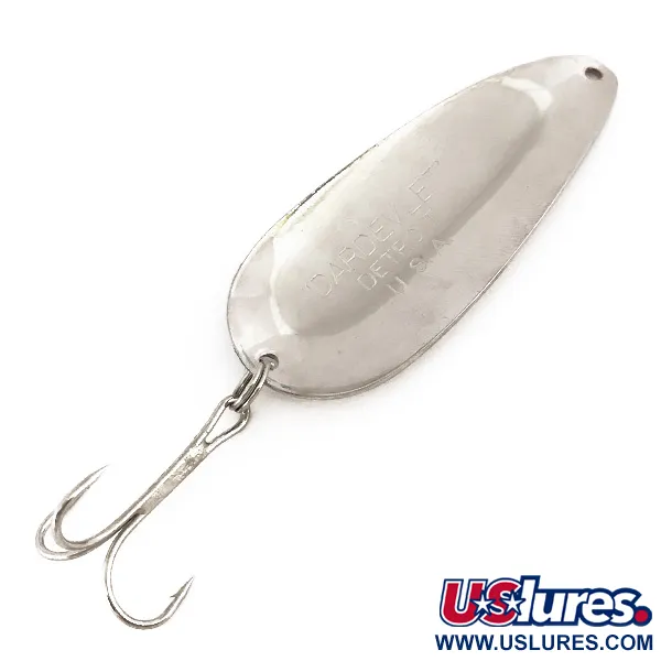 Cuillère Dardevle Dardevlet, Nickel / Vert, 21g, nage oscillante, #7806