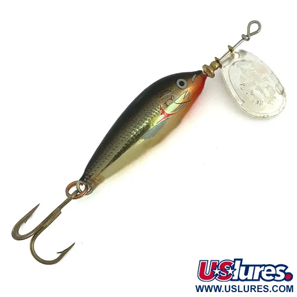 Blue Fox Vibrax Minnow Spin 1 Cuiller, Argent, 4g, Leurre Hybride, #7813