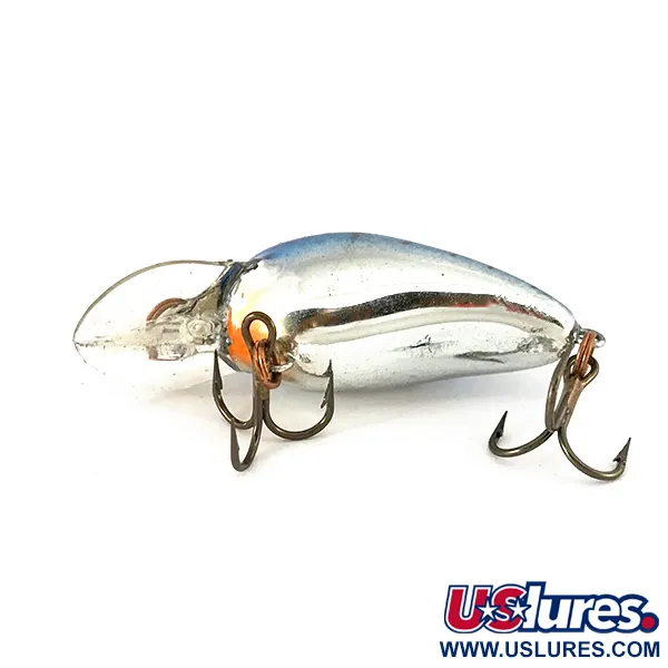 BOMBER FAT A B03F Crankbait, Bleu Métallique, 2g, Flottant, #7826