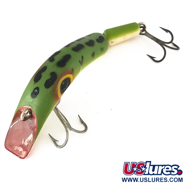 Mill Run Beno Leurres Articulé, Frog, 7g, Bavette Rouge, #7846
