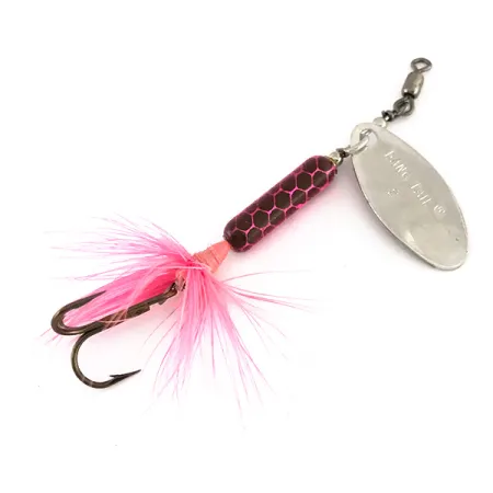 Luhr Jensen Bang Tail 2 Cuiller, Nickel / Rose, 5.5g, Triple Plumé, #7893