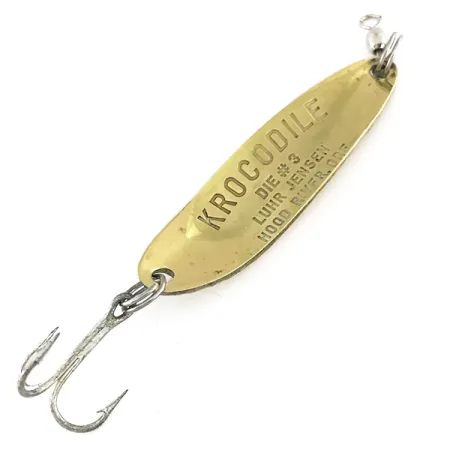 Luhr Jensen Krocodile Die #3 Cuillère, Or/Vert/Rouge, 10g, UV, #7896