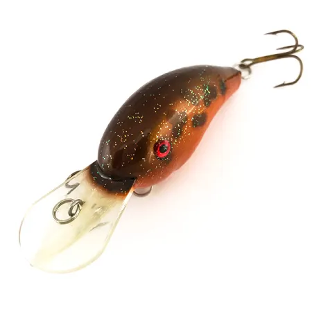Strike King 4XD Crankbait Profond, Orange Pailleté, 10g, #7913