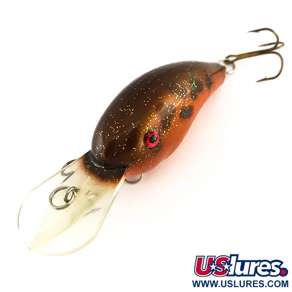 Strike King 4XD Crankbait Profond, Orange Pailleté, 10g, #7913