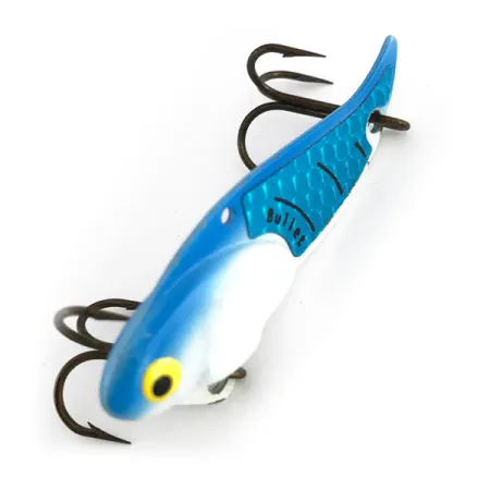 Bullet Bait Bullet Blade Lame, White / Blue, 10g, Alliage Zinc, #7936