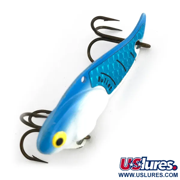 Bullet Bait Bullet Blade Lame, White / Blue, 10g, Alliage Zinc, #7936