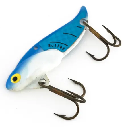 Bullet Bait Bullet Blade Lame, White / Blue, 10g, Alliage Zinc, #7936
