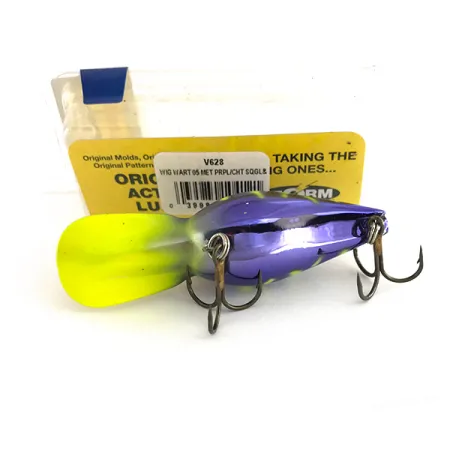 Storm Wiggle Wart Poisson Nageur, Violet / Jaune Fluo, 11g, #7944