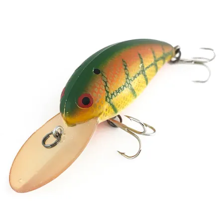 Bomber Model 7A Crankbait, Vert-Or-Orange, 14g, Billes bruiteuses, #7949