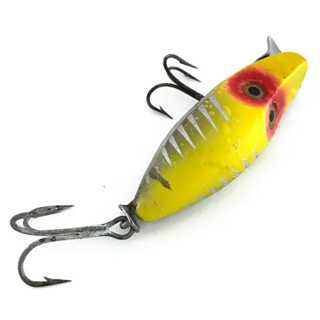 Heddon River Runt Midget Poisson-nageur, Jaune-Rouge-Argent, 10g, #7953