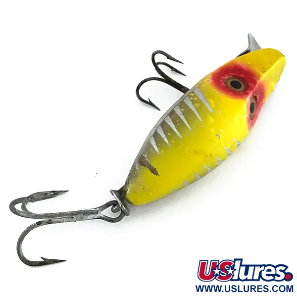 Heddon River Runt Midget Poisson-nageur, Jaune-Rouge-Argent, 10g, #7953