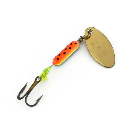Yakima Bait Rooster Tail Cuiller, Gold/Fire Tiger, 3.6g, #7976