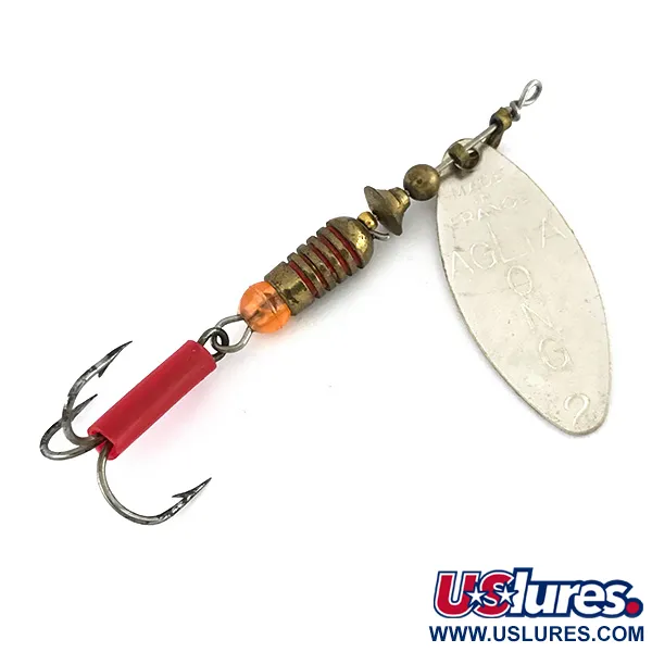 Mepps Aglia Long 2 Cuillère, Argent, 7.4g, Feuille de saule, #7977