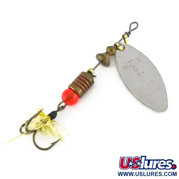 Mepps Aglia Long 1 Lightnin Cuiller, Argent/Or Pailleté, 4,5g, #7978