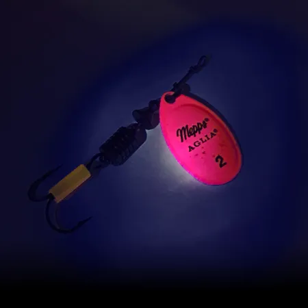 Mepps Aglia 2 Cuiller, Rose Vif UV, 4,5g, Palette Fluo, #7979