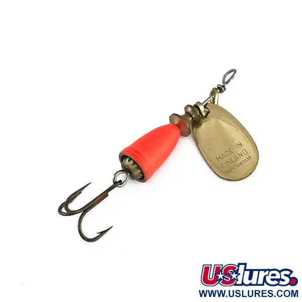 Blue Fox Super Vibrax 0 Cuiller, Or / Orange Fluorescent, 3,4g, #7982