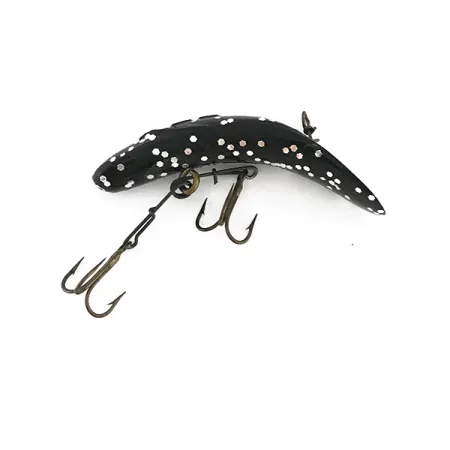 Yakima Bait FlatFish F7 Leurre, Black / Glitter Silver, 3.6g, #7994
