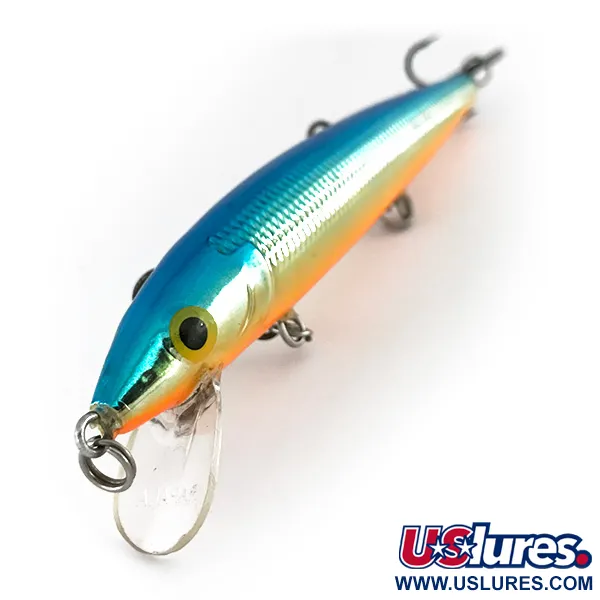 Rapala Husky Jerk 12 Jerkbait, Bleu Or, 13g, Suspending, #8012