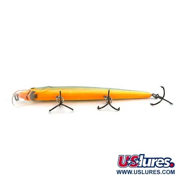 Rapala Husky Jerk 12 Jerkbait, Bleu Or, 13g, Suspending, #8012