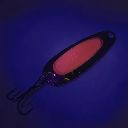 Blue Fox Pixee UV Cuillère, Nickel Martelé/Rose, 4.5g, Insert UV, #8023