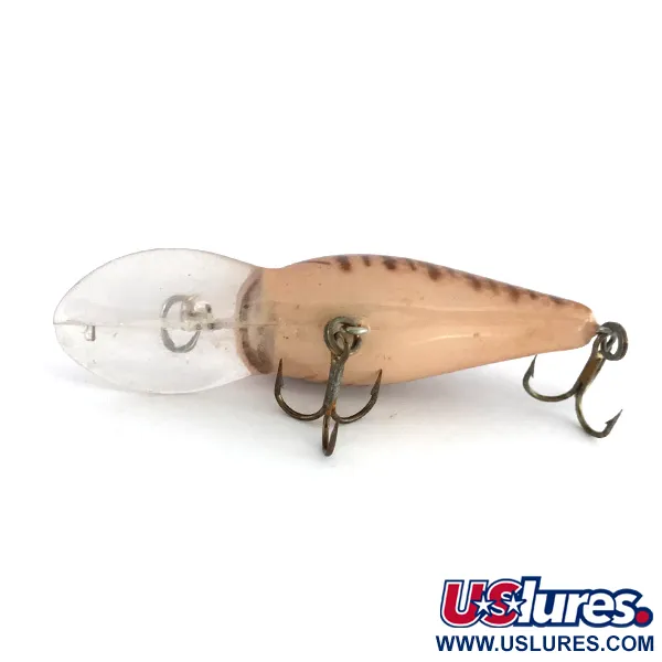 Bomber Model 7A Baby Striper Crankbait, Brown Tiger, 9g, flottant, #8053