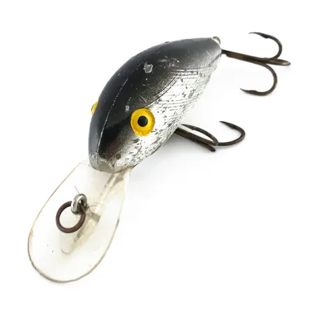 Rebel Super R Crankbait, Argent, 14g, Flottant, #8056