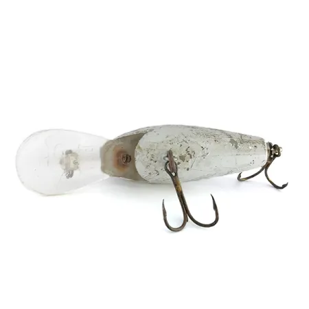Rebel Super R Crankbait, Argent, 14g, Flottant, #8056