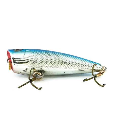 Bass Pro Shops XTS Speed Lures Popper, Argent/Bleu, 7g, Topwater, #8082