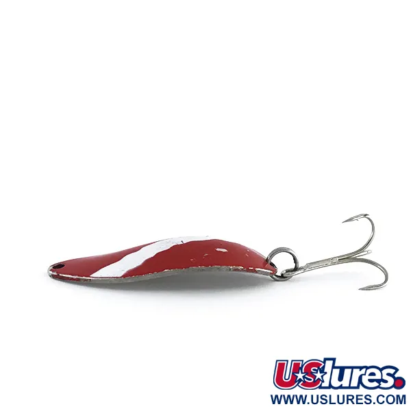 Acme Little Cleo (Hula Girl) Cuillère, Rouge / Blanc / Nickel, 14g, #8087