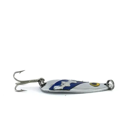 Moriyama Cuillère, Nickel / Bleu, 7g, Motif festonné, #8088