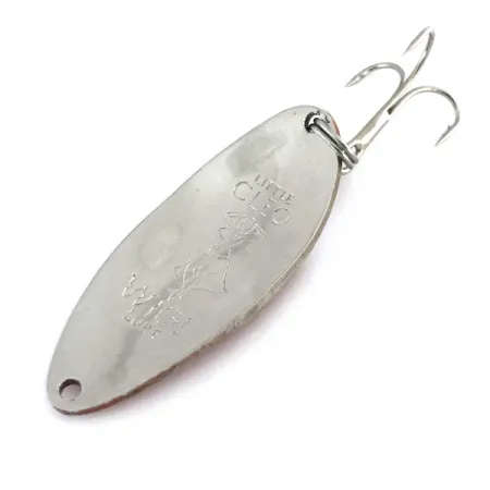 Little Cleo (Hula Girl) Cuillère, Rouge / Blanc / Nickel, 18g, #8089