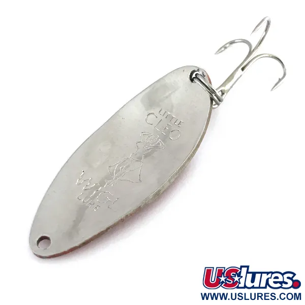 Little Cleo (Hula Girl) Cuillère, Rouge / Blanc / Nickel, 18g, #8089