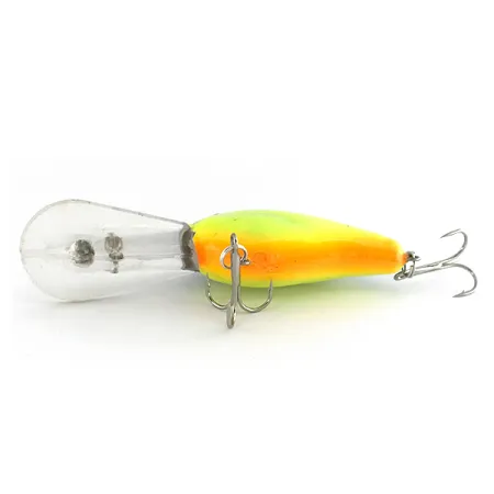 Bandit 300 Crankbait, Écailles Jaune-Bleu, 8,5g, Phosphorescent, #8098