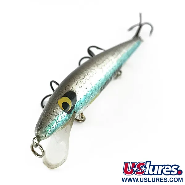 Smithwick Suspending Rattlin’ Rogue Minnow, Argent/Bleu, 10g, #8101