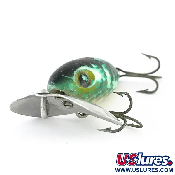 Fred Arbogast Jitterbug v Leurre Surface, Vert, 7g, Bavette Métal, #8102